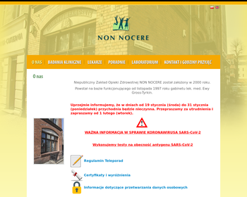 Niepubliczny Zakład Opieki Zdrowotnej NON NOCERE_