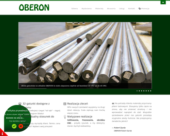 Hurtownia Stali Jakościowej OBERON Robert Dyrda_