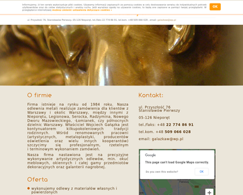 Odlewnia Metali Nieżelaznych Wojciech Gałązka_
