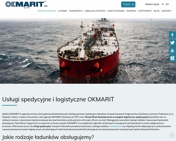 Okmarit Ltd Sp  z o o  Przewozy ładunków_
