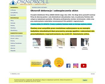 Oknoroll - Dekoracja i Zabezpieczanie Okien_