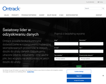 Ontrack Inc wyłączny przedstawiciel w Polsce_