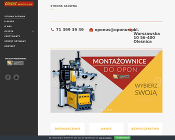OPONUS - WROCŁAW  KOMLEKSOWE WYPOSAŻENIE WARSZTATÓW WULKANIZACYJNYCH_