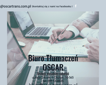 OSCAR-Szkoła Języków Obcych i Biuro Tłumaczeń_