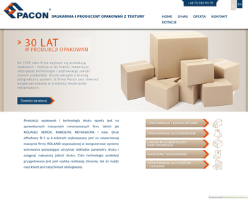 PACON Drukarnia i Producent Opakowań Mazij S j_