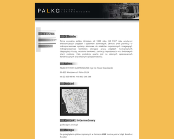 PALKO Zakład Elektroniczny mgr inż  Paweł Kowalewski_