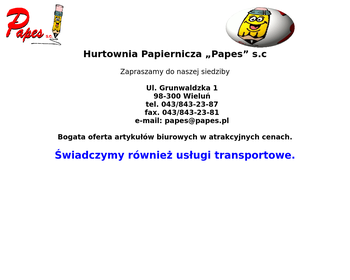 Papes S C  Hurtownia Papiernicza_