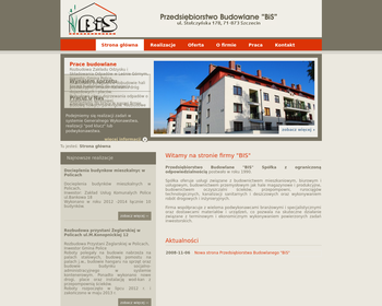 Bis Sp  z o o  Przedsiębiorstwo budowlane  Generalne wykonawstwo inwestycji mieszkaniowych_