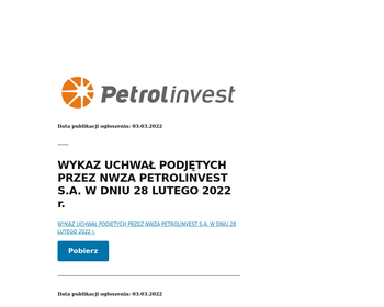 PETROLINVEST Sp  z o o_