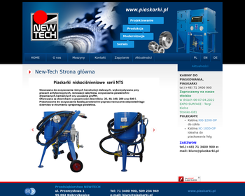 Piaskarki_ Przedsiębiorstwo NEW-TECH