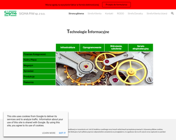 SIGMA Przedsiębiorstwo Innowacyjno-Wdrożeniowe Sp  z o o_