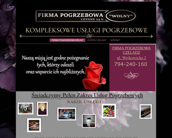 FIRMA POGRZEBOWA CZELADZ __ZAKŁAD POGRZEBOWY CZELADZ 
