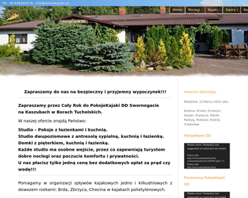 PokojeKajaki DD Swornegacie__Swornegacie Noclegi
