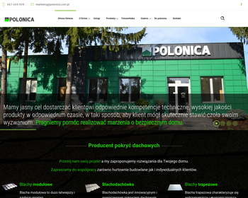 Polonica  Producent pokryć dachowych i profili dla budownictwa_