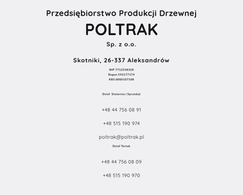Przedsiębiorstwo Produkcji Drzewnej POLTRAK Sp  z o o_