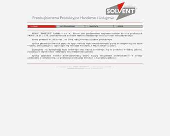 Przedsiębiorstwo Produkcyjno Handlowe i Usługowe SOLVENT Sp  z o o_