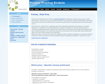 PralZag Kraków - Pralnia wodna i magiel w przystępnych cenach_