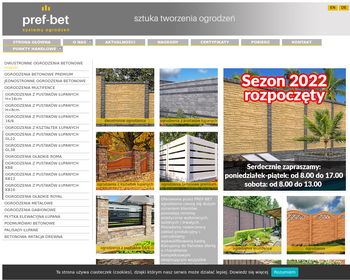 Pref-Bet  Producent ogrodzeń  Systemy ogrodzeń_