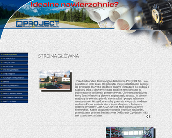 Przedsiębiorstwo Innowacyjno-Techniczne PROJECT Sp  z o o_