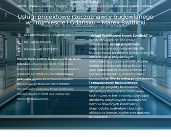 świtlicki Marek_ rzeczoznawca budowlany  Projekty