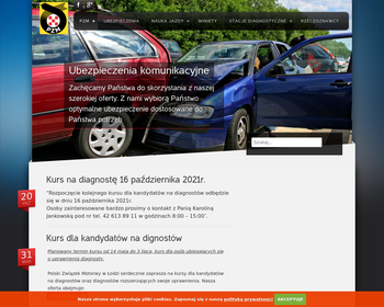 Polski Związek Motorowy Okręgowy Zespół Działalności Gospodarczej Sp  z o o  - Sklep Motoryzacyjny_