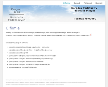 Doradca Podatkowy Tadeusz Matyas_