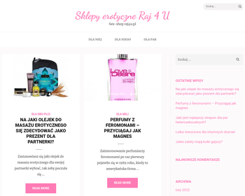 Sex shop Raj4u - wybierz poziom pożądania_
