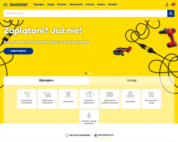 Ramirent S A  Wypożyczalnie sprzętu budowlanego i rusztowań_