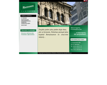 RENAISSANCE PARTNERS Sp  z o o_