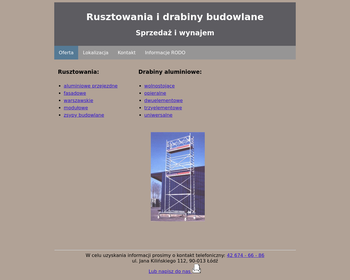Rusztowania i Drabiny Budowlane_