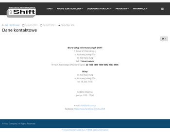 Biuro Usług Informatycznych SHIFT P Bielak_ M Pełeński S j