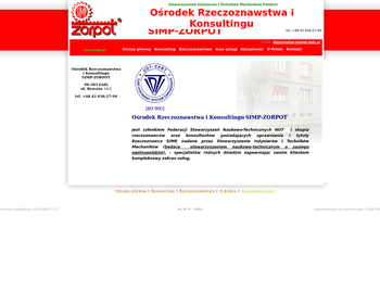 SIMP-ZORPOT Ośrodek Rzeczoznawstwa i Postępu Technicznego_