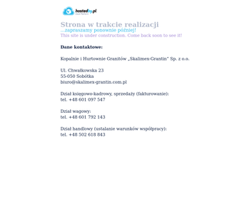 Kopalnie i Hurtownie Granitów SKALIMEX-GRANTIN Sp  z o o  w_