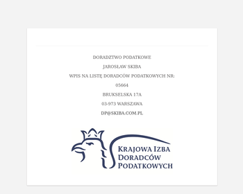 Biuro Rachunkowe Doradztwo Podatkowe Jarosław Skiba_