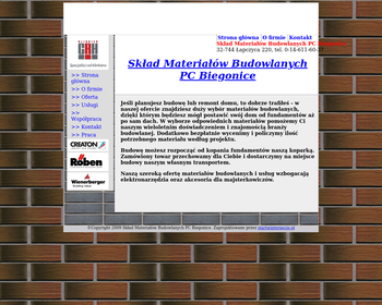 Biegonice  Skład materiałów budowlanych_