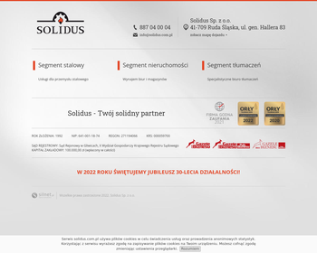 Przedsiębiorstwo Produkcyjno-Handlowo-Usługowe SOLIDUS Sp  z o o_