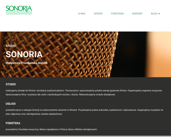 SONORIA Małgorzata Przedpełska-Bieniek_