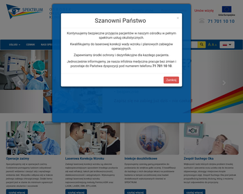 NZOZ Ośrodek Okulistyki Klinicznej SPEKTRUM Sp  z o o_