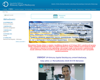 Samodzielny Publiczny Kliniczny Szpital Okulistyczny Katedra i Klinika Okulistyki II Wydziału Lekars_