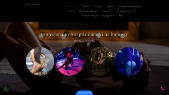 Striptizerka i  striptiz i  tancerka erotyczna i  wieczór kawalerski.