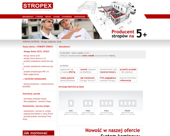 Stropex  Producent stropów Teriva i nadproży L19_