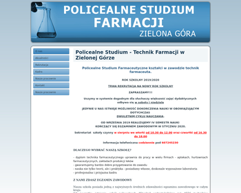 Spoleczne Stowarzyszenie Prasoznawcze Stopka - Policealne Studium Farmaceutyczne w Zielonej Górze_