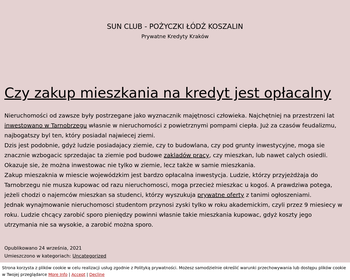 Sun Club Sp  z o o_