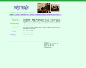 WYCENA - Paweł Drelich Kancelaria Rzeczoznawców Majątkowych_