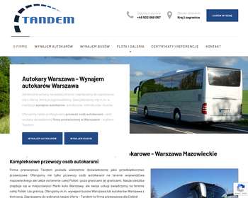 Tandem  Wynajem autokarów  Przewozy autobusowe_