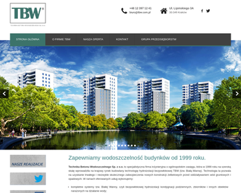 TBW Technika Betonu Wodoszczelnego Sp  z o o  - Biuro Regionalne_