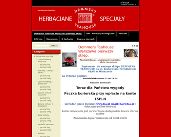 Salon Sprzedaży i Degustacji Herbaty DEMMERS TEAHOUSE_