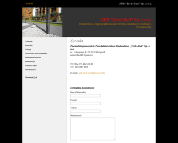 Tech-Bud  ZPB  Budowa sieci teletechnicznych_ nawierzchni odtwarzalnych