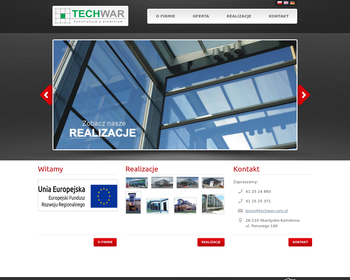 Techwar  Konstrukcje aluminium  Ledwójcik W_