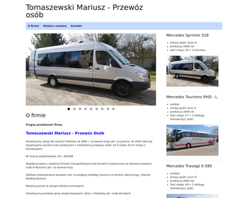 Tomaszewski Mariusz  Przewóz osób_